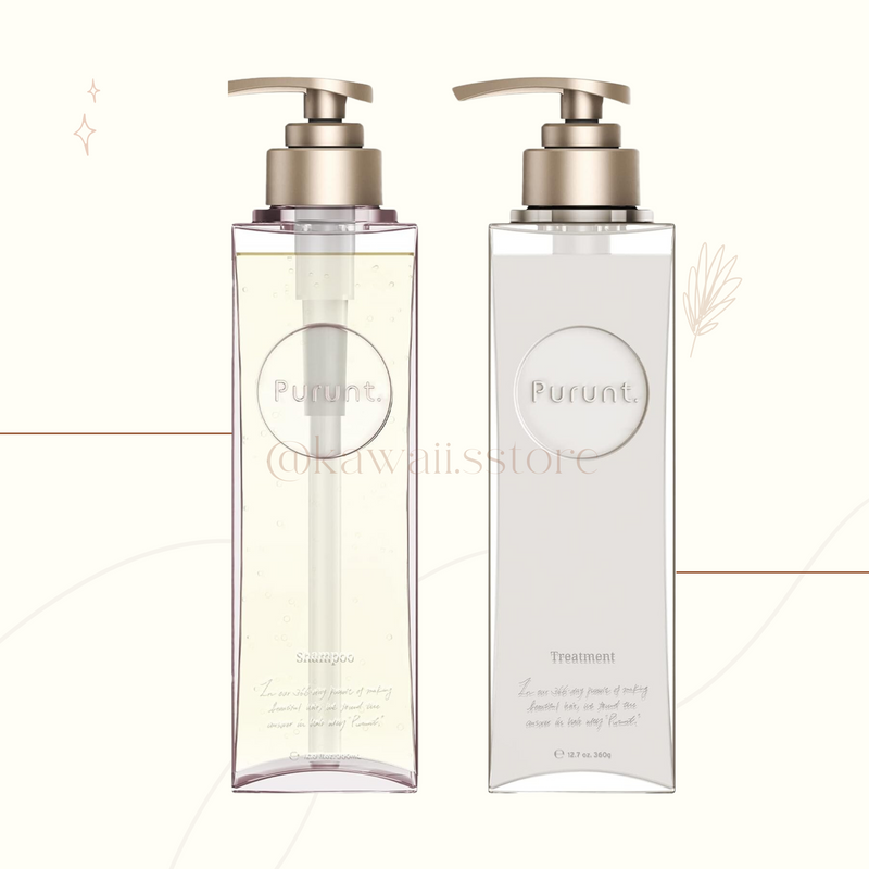 Purunt Moist Rich Serum Shampoo y set de tratamiento de suero reparador Moist Rich