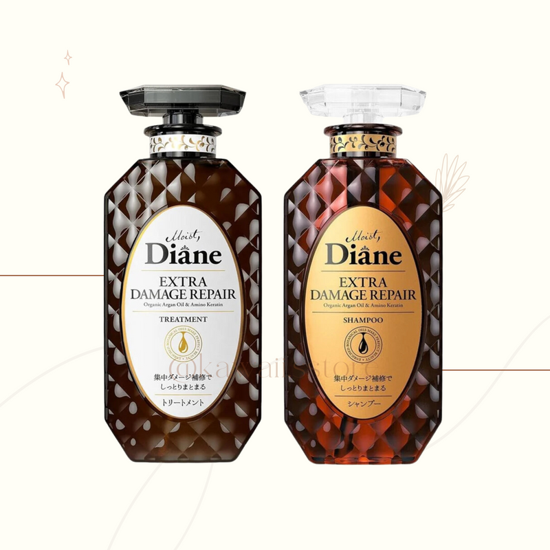 MOIST DIANE Champú y tratamiento reparador de daños extra perfectos (450 ml)