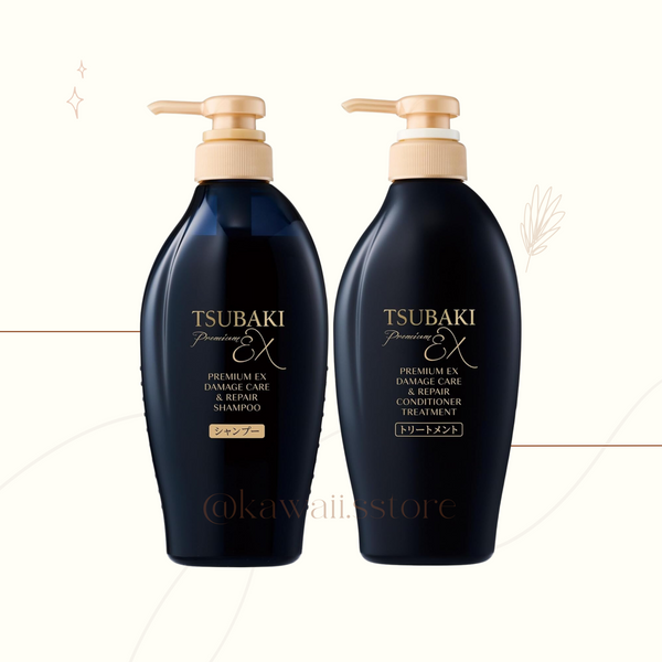 Tsubaki Premium EX Camellia Oil Hair Shampoo & Conditioner for Damaged Hair